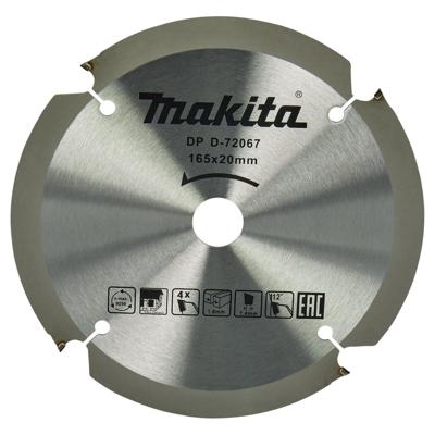 Makita Accessoires Zaagblad PCD 165x20x1,8 4T 12g - D-72067