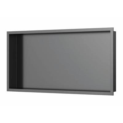 Inbouwnis Luca Sanitair 60x30x6,5 cm RVS Gunmetal PVD Luca Sanitair