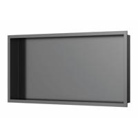 Inbouwnis Luca Sanitair 60x30x6,5 cm RVS Gunmetal PVD Luca Sanitair - thumbnail
