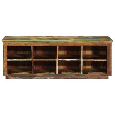 Schoenenkast Bruin 110 x 35 x 40 cm Massief gerecycled hout