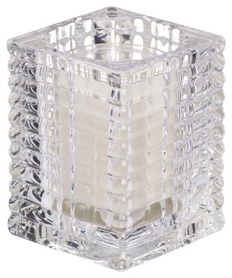 Theelichthouder Ribbel 76/58 Transparant