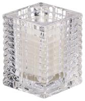 Theelichthouder Ribbel 76/58 Transparant - thumbnail