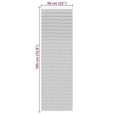 Insectengordijn 56x185 cm bamboe donkergrijs