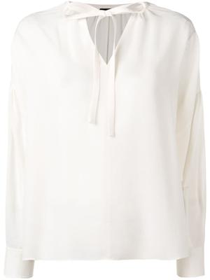 Joseph tie neck blouse - NEUTRALS