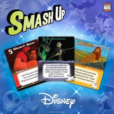 Disney European player network smash up: edition kaartspel (engels, 2 spelers, 30 - 45 minuten, vanaf 14 jaar)