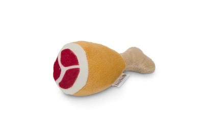 Pluche hondenspeeltje drumstick 12.5 cm
