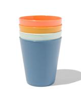 HEMA Bekers 250ml Kunststof - 4 Stuks (multicolor) - thumbnail