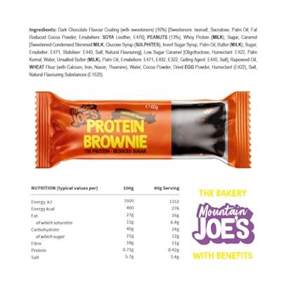 Mountain Joe&apos;s Protein Brownie Chocolate Peanut (10 x 60 g)