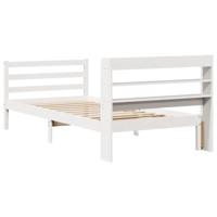 Bedframe met hoofdeinde zonder matras 180x200 cm wit - thumbnail