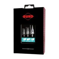 RUKO 101026RO Getrapteboorset 3-delig 4 - 12 mm, 4 - 20 mm, 4 - 30 mm HSS 3 vlakken schacht 1 set(s) - thumbnail