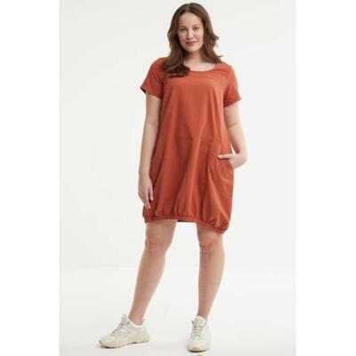 Zizzi jurk JEASY roodbruin Zizzi jurk JEASY roodbruin