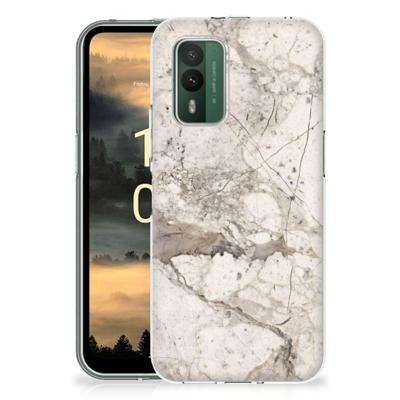 Nokia XR21 | TPU | Siliconen hoesje | Marmer Beige