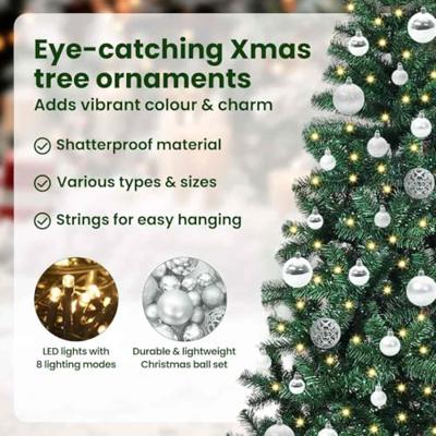 VidaXL Kunstmatig voorverlicht kerstboom groen 150 cm pvc en metaal