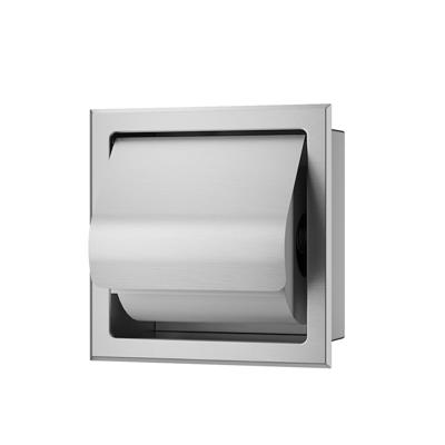 Toiletrolhouder Inbouw BWS Milan Met Klep RVS Boss & Wessing