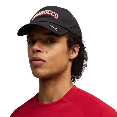 PUMA Marokko Culture Cap 2026-2028 Zwart Rood Wit