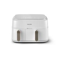 Philips 3000 series NA353/10 friteuse Dubbel 9 l Vrijstaand 2750 W Heteluchtfriteuse Zilver, Wit - thumbnail