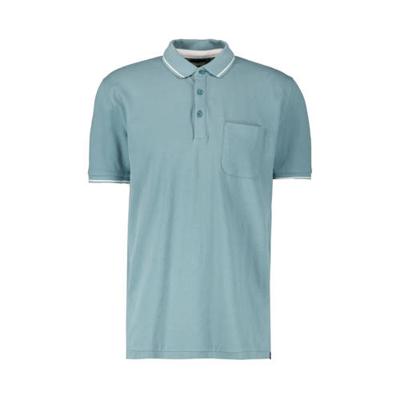 Garcia regular fit polo met contrastbies ocean green