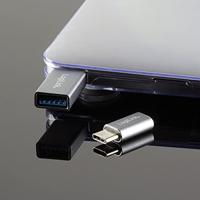 LogiLink AU0040 USB 3.1 C USB 3.0 A, Micro USB 2.0 Aluminium kabeladapter/verloopstukje - thumbnail