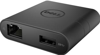 Dell USB-C Adapter DA200 - HDMI/VGA/RJ45/USB - Zwart