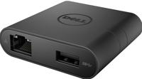Dell USB-C Adapter DA200 - HDMI/VGA/RJ45/USB - Zwart - thumbnail