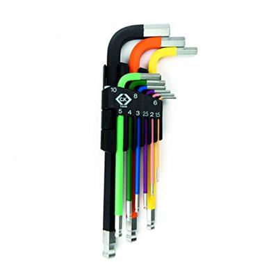 C.K Inbussleutelset Sleutelbreedte (metrisch): 1.5 mm, 2 mm, 2.5 mm, 3 mm, 4 mm, 5 mm, 6 mm, 8 mm, 10 mm