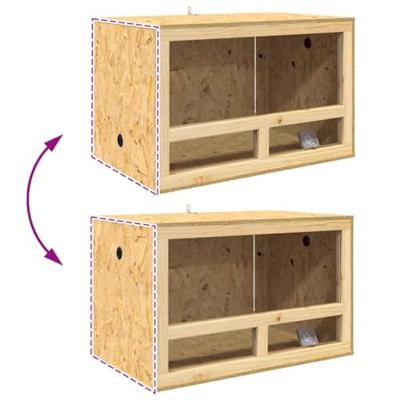 VidaXL Terrarium bruin 80 x 50 x 100 cm osb