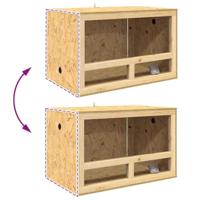 VidaXL Terrarium bruin 80 x 50 x 100 cm osb - thumbnail