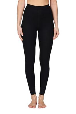 Thermobroek dames - Legging pants - Warme winter thermolegging - Zwart - Wit
