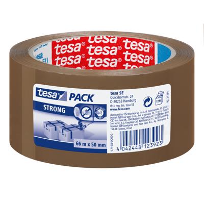 Tesa verpakkingsplakband Strong, ft 50 mm x 66 m, uit PP, bruin Tesa verpakkingsplakband Strong, ft 50 mm x 66 m, uit PP, bruin