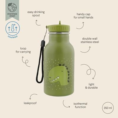 Trixie drinkfles mr. dino, 350ml