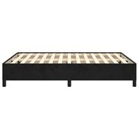 Bedframe zonder matras 140x190 cm fluweel zwart - thumbnail