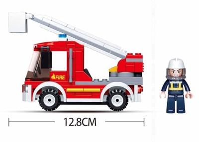 Sluban Fire Brigade small turntable ladder bouwstenen set (M38-B0632) - thumbnail