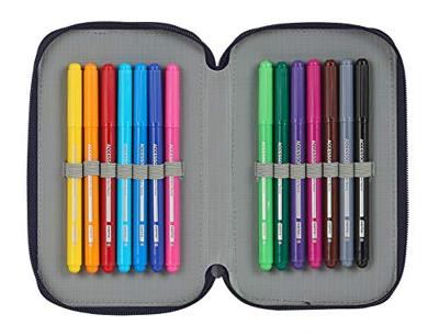 Dubbele etui RFEF M854 Rood 12.5 x 19.5 x 4 cm (28 Onderdelen)