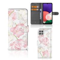 Samsung Galaxy A22 5G Hoesje Lovely Flowers - thumbnail