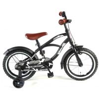 Volare black cruiser kinderfiets - jongens - 14 inch - zwart - 95% afgemonteerd - thumbnail