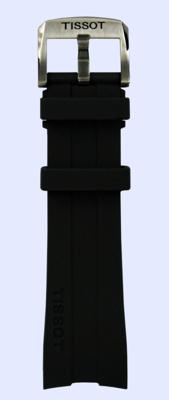 Horlogeband Tissot T0554271705700A / T603034055 Rubber Zwart 23mm Horlogeband Tissot T0554271705700A / T603034055 Rubber Zwart 23mm
