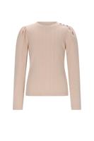 NoNo winter jersey t-shirt meisjes - ivoor - Kiva - gebreid - thumbnail