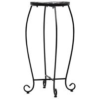 Mozaektafels 3 st keramiek zwart en wit - thumbnail