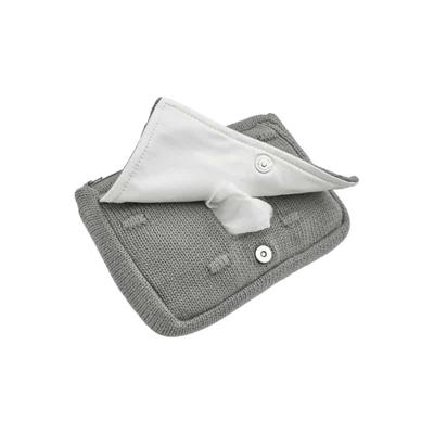 Meyco billendoekjesbox Knots grijs Meyco billendoekjesbox Knots grijs