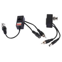 2 stuks HD 213B-C coaxiale CVI/TVI/AHD video audio Power balun transceiver - thumbnail
