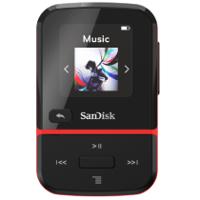 SanDisk Clip Sport Go MP3-Speler 16 GB (Superlichte En Duurzame, Ingebouwde Fm-Radio, Led-Scherm, Batterij Tot 18 Uur, 2 Jaar Garantie) Red - thumbnail