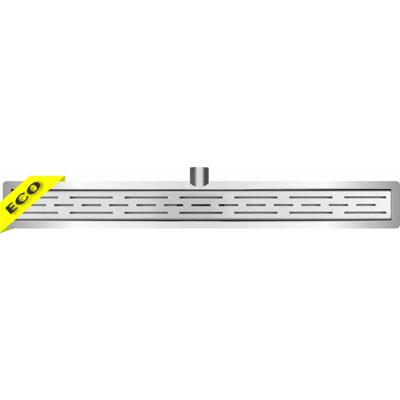 Sub Eco douchegoot met flens 80 cm, RVS