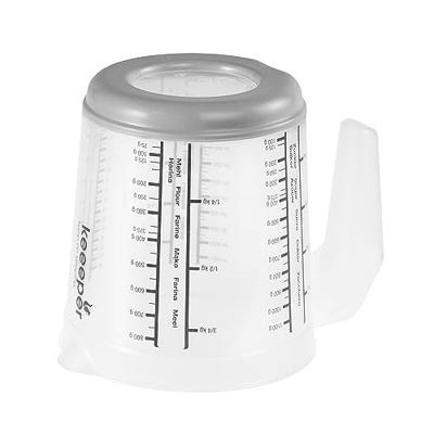 Keeeper Maatbeker anti-slip 1L grijs
