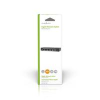 Nedis NSWH8P110BK Netwerk-switch Bekabelde Snelheid: Gigabit Aantal Ethernetpoorten: 8 - thumbnail