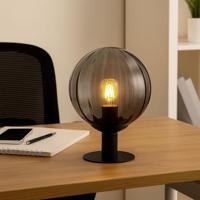 Globo TafellampDallerta zwart met smoke glas - 15216T - thumbnail