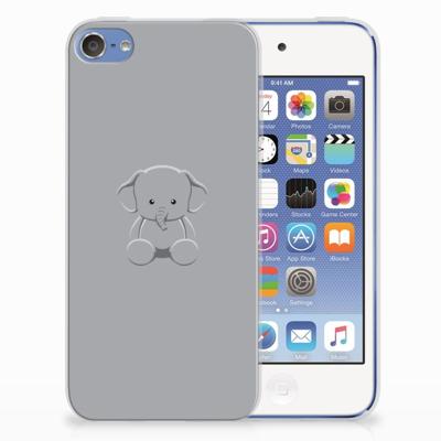 Apple iPod Touch 5 | 6 Telefoonhoesje met Naam Grijs Baby Olifant Apple iPod Touch 5 | 6 Telefoonhoesje met Naam Grijs Baby Olifant