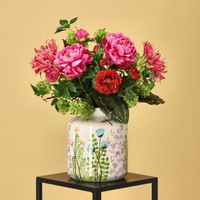 Handgebonden kunstboeket Sanne Dublin 60cm