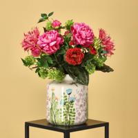 Handgebonden kunstboeket Sanne Dublin 60cm - thumbnail