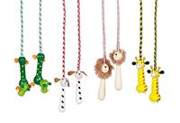 Goki springtouw dier met houten handvat - thumbnail