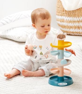 Abrick Ecoiffier baby ballentoren, 8dlg. - thumbnail